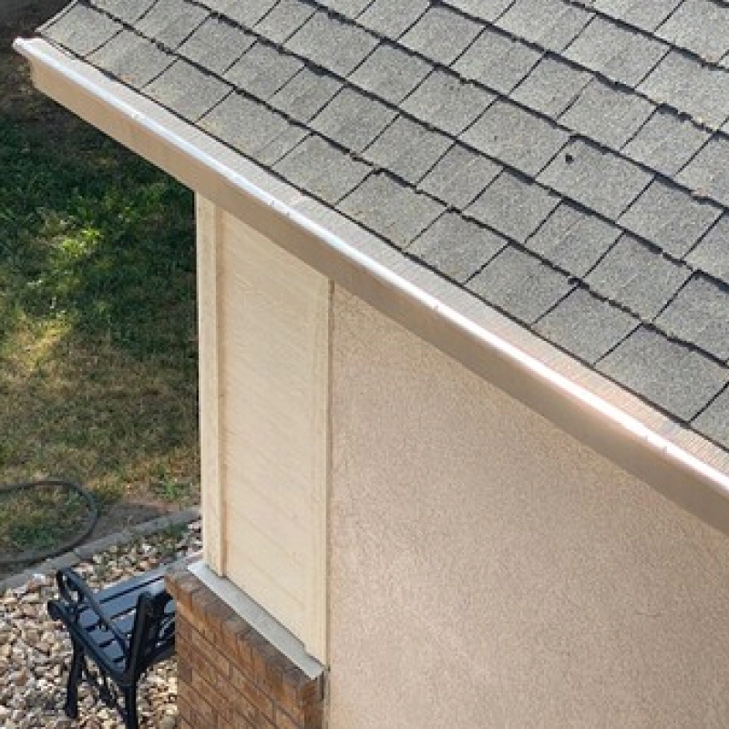 gutter buddy closeup shot of new roof protection system installed modesto ca